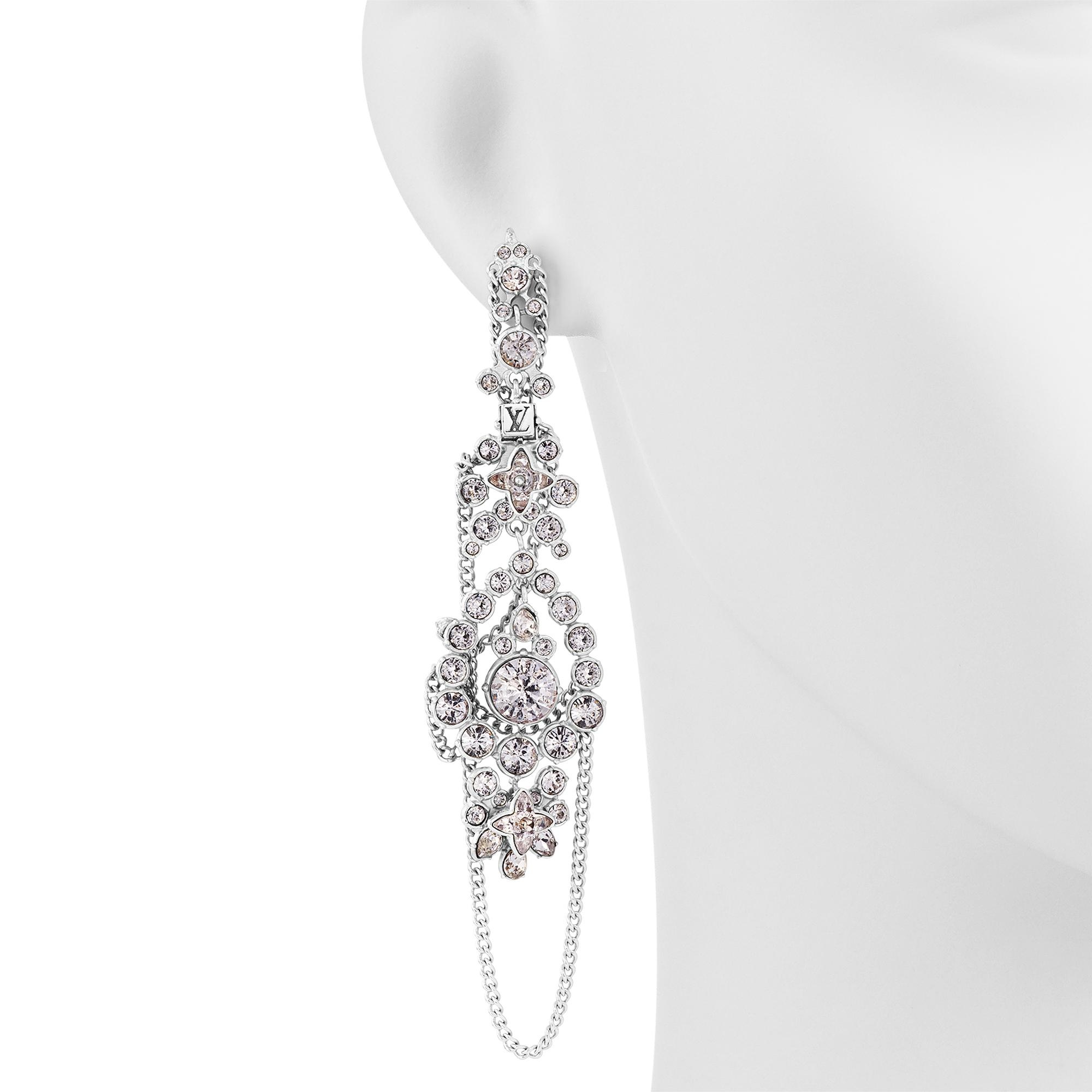 Strass Pendant Earrings - 3