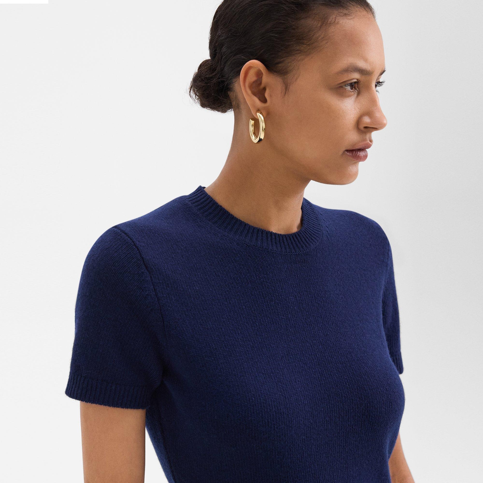 Mini Sweater Dress in Felted Wool-Cashmere - 5