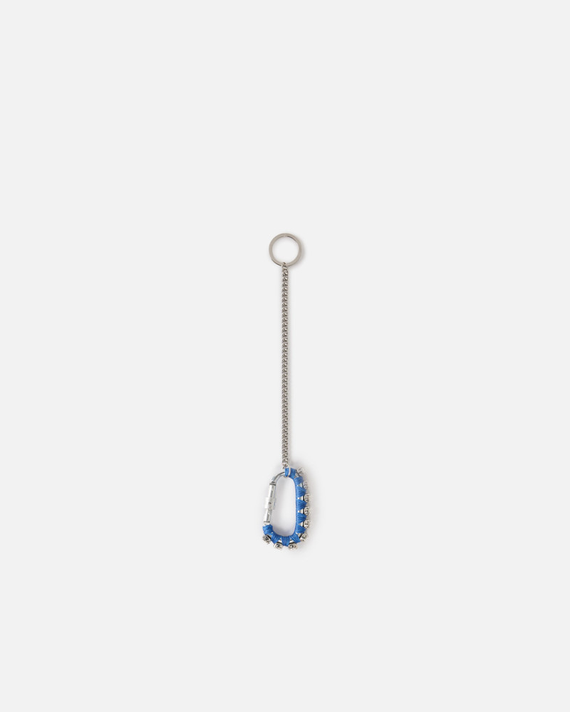 METAL KEYRING WITH COLOURED THREAD AND BEADS 1