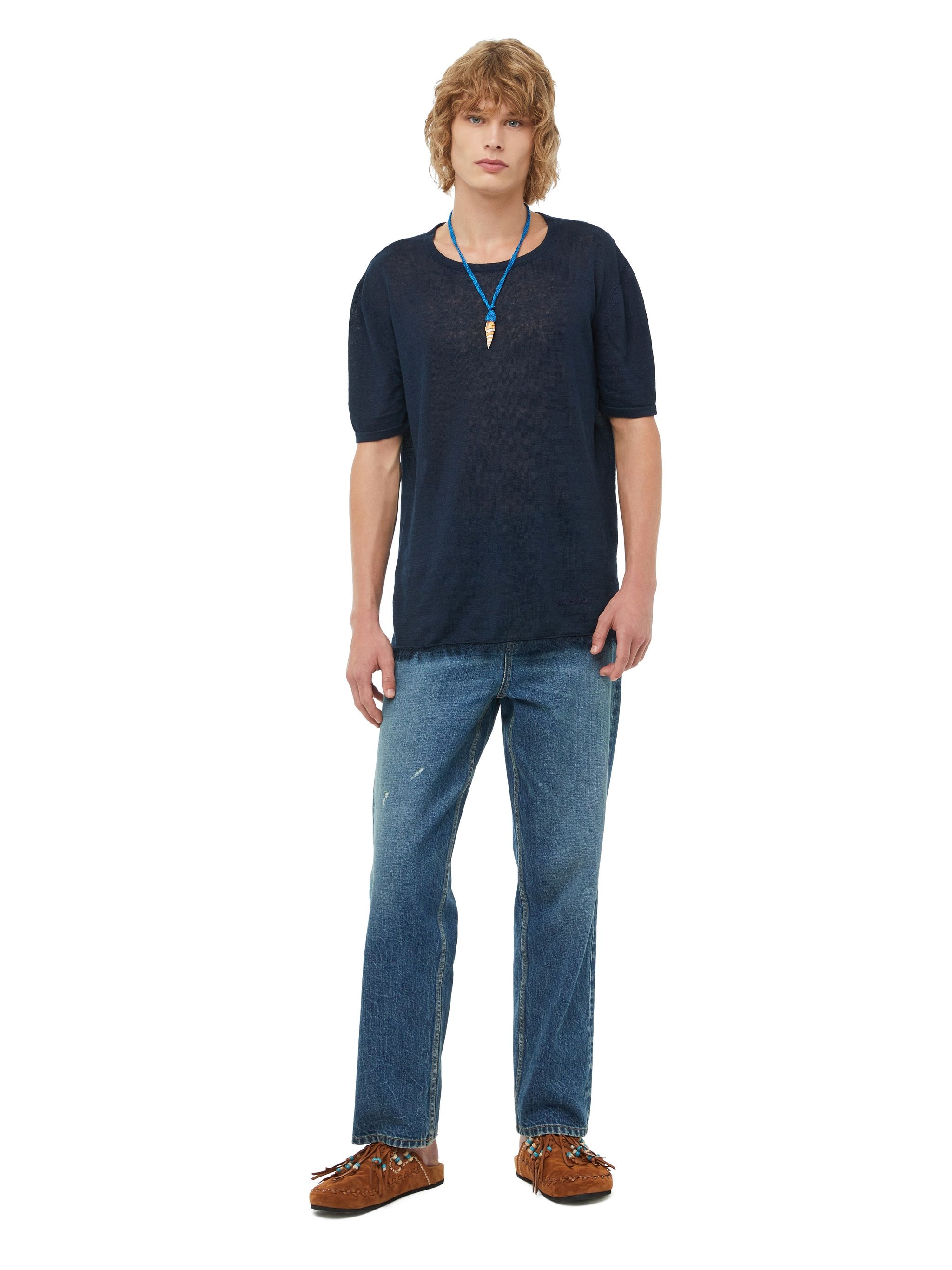 Linen Knit T-Shirt - 4