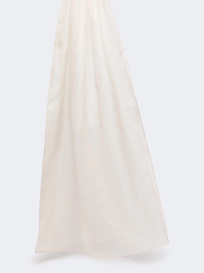 FANFARA Silk organza stole - POWDER 1