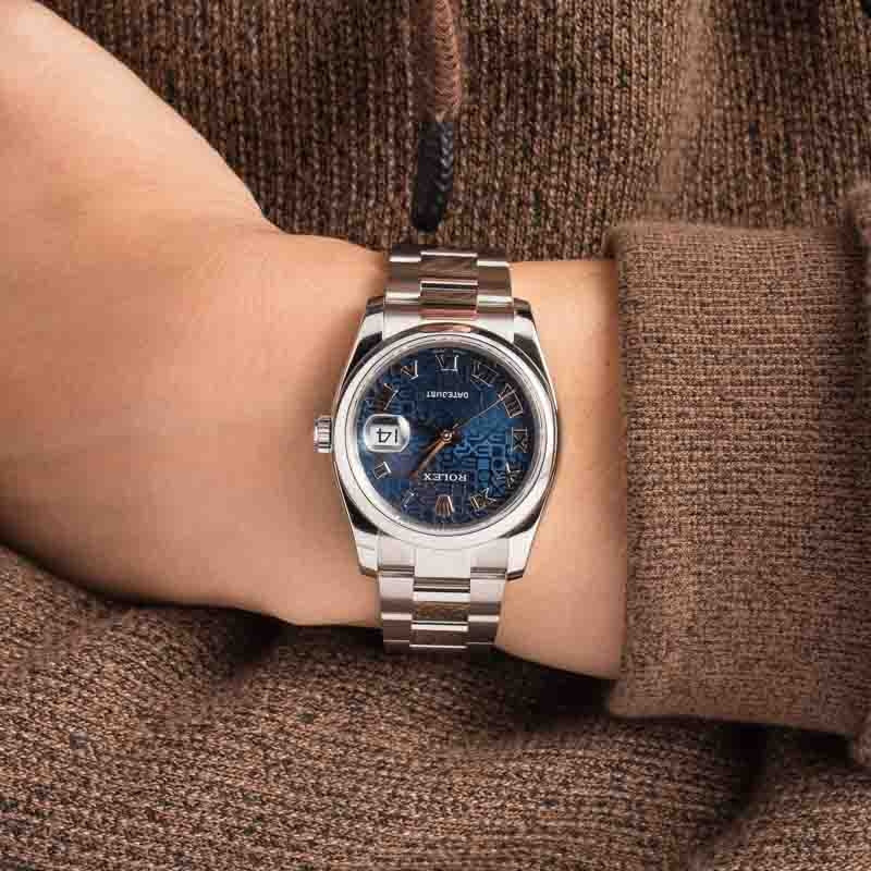 Rolex Datejust 116200 Blue Jubilee Dial - 5