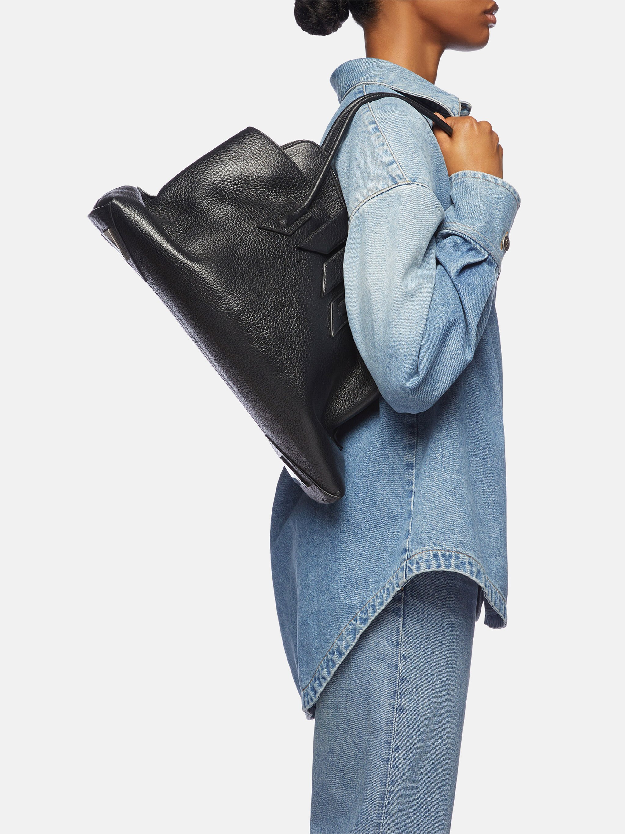 ''LA PASSEGGIATA MEDIUM'' BLACK TOP HANDLE - 2