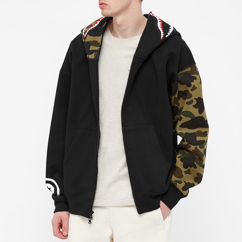 A Bathing Ape Giant Shark Zip Hoody - 4