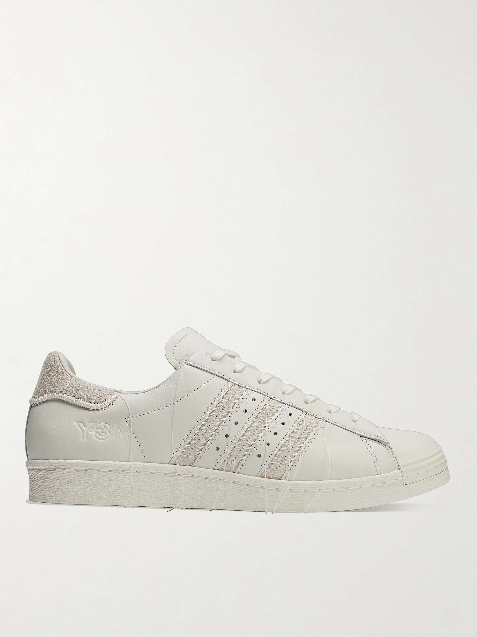 Superstar Suede-Trimmed Leather Sneakers - 1
