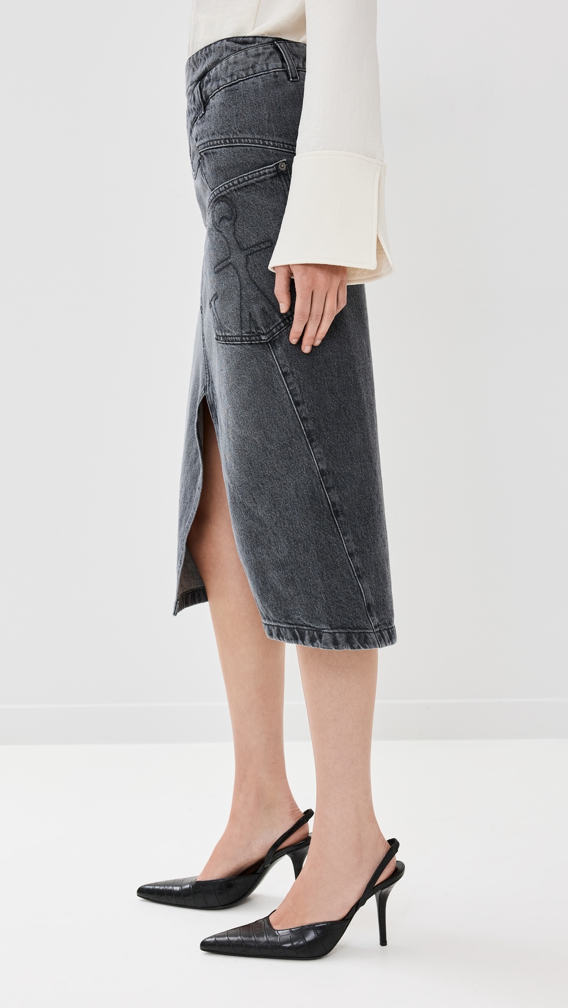 Twisted Midi Skirt - 3