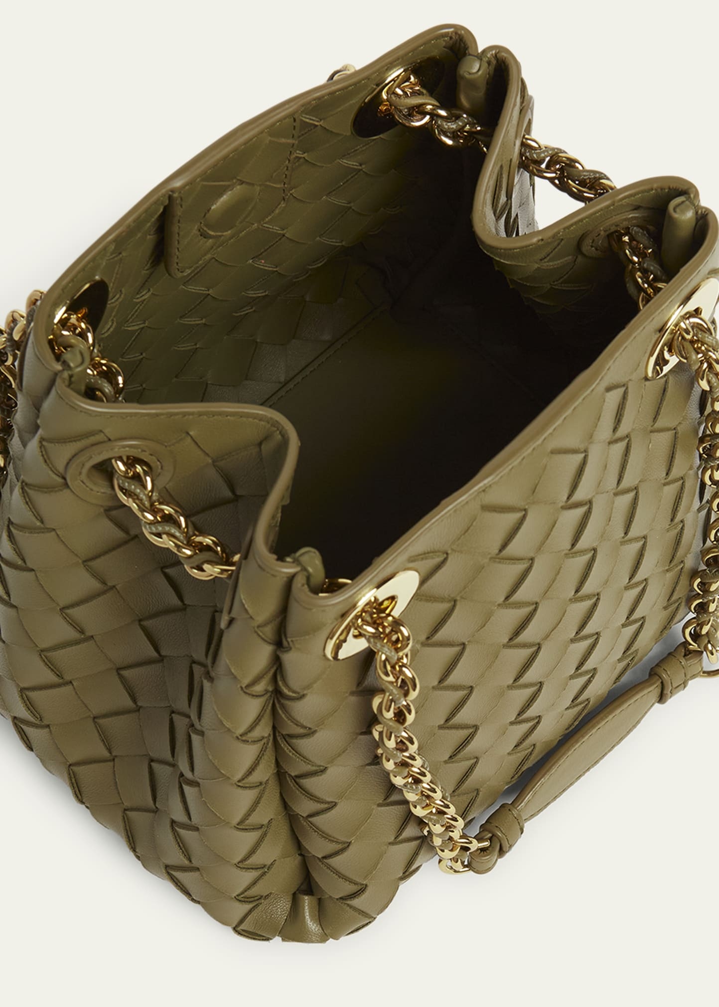 Small Parachute Leather Shoulder Bag - 4