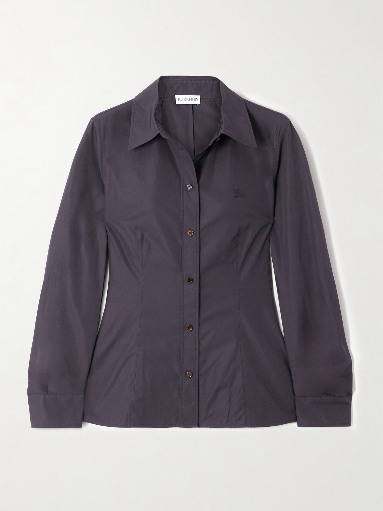 Embroidered Cotton-poplin Shirt - 1