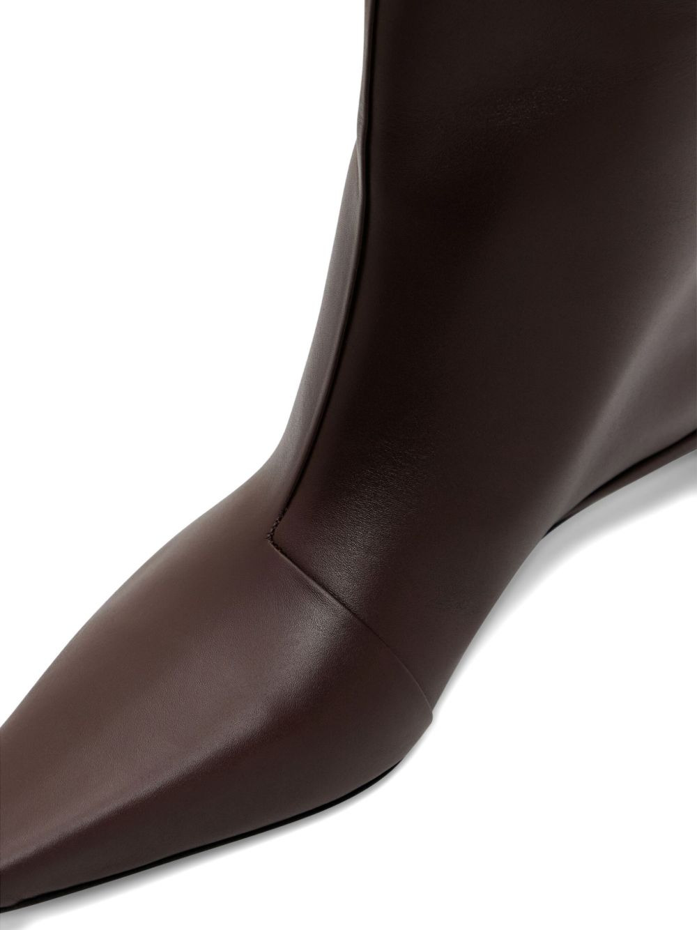 35mm Celine Lds leather pointed-toe ankle boots - 3
