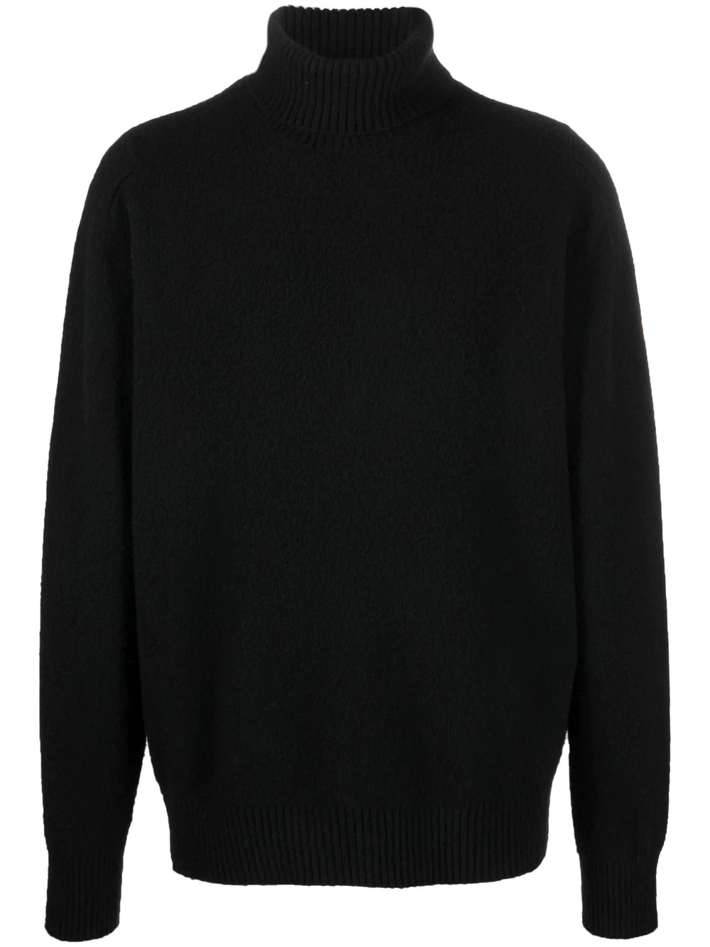 roll-neck embroidered-logo jumper - 1