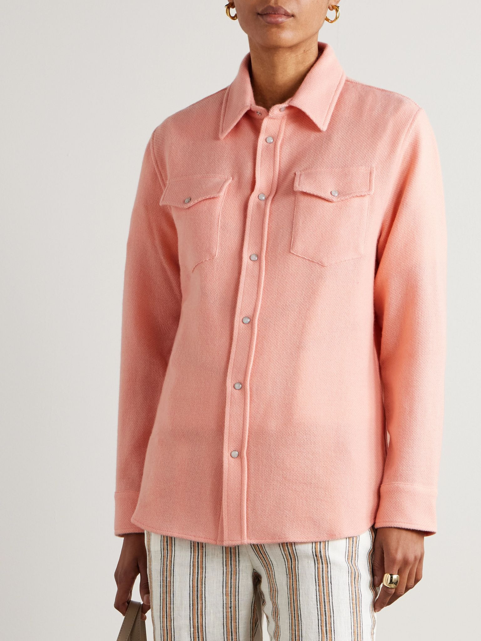 Cashmere shirt Blush - 3