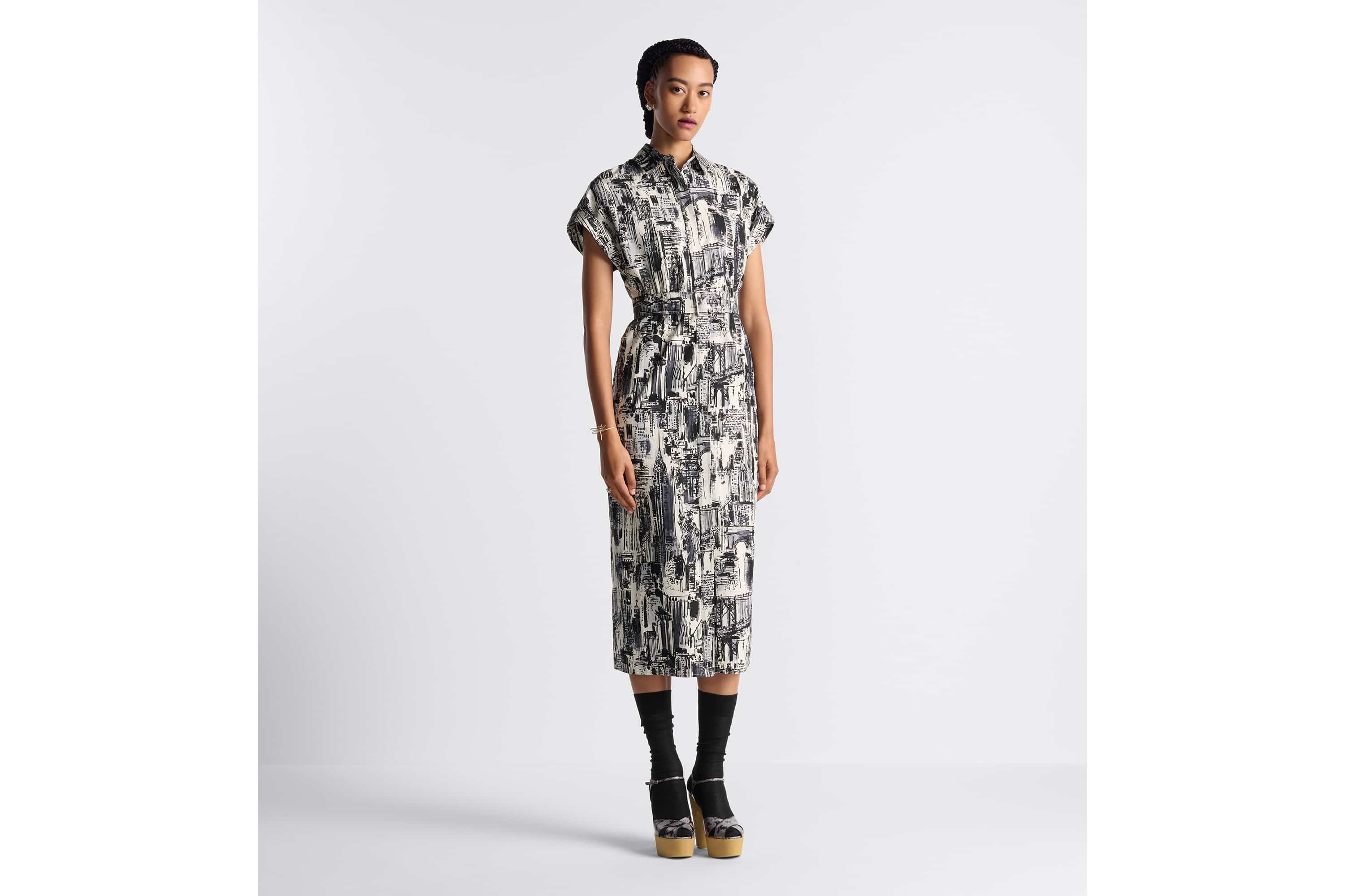 Mid-Length Shirt Dress - 2
