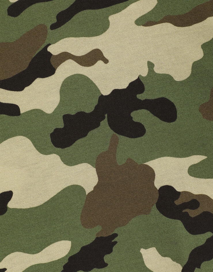 Cropped camouflage-print jersey T-shirt - 5