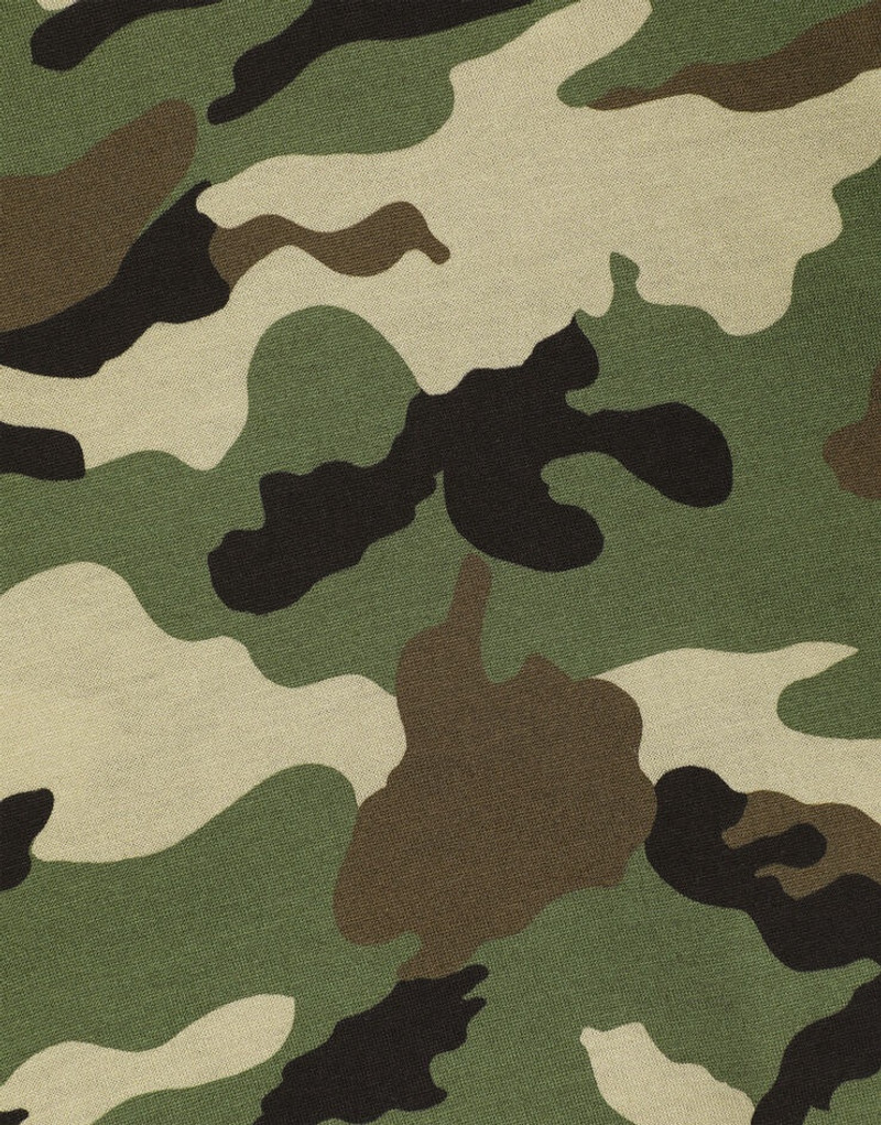 Cropped 위장 인쇄 jersey 티셔츠 5