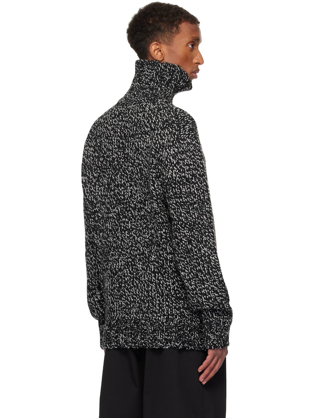 Black Chunky Turtleneck - 3