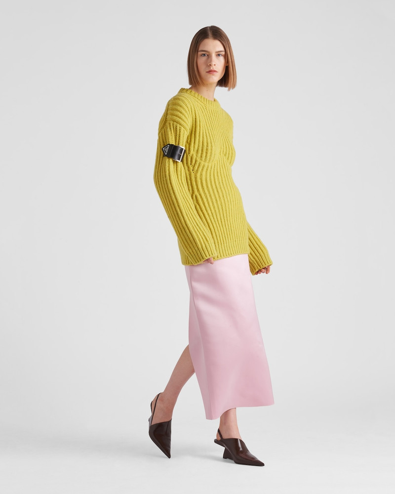 Prada Double satin skirt outlook