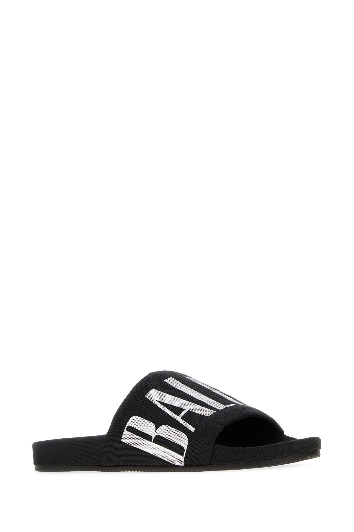 Black canvas Pool slippers - 2