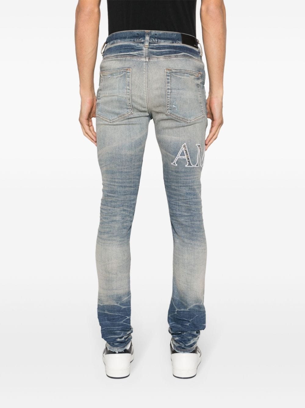 Core logo-patch skinny jeans - 4