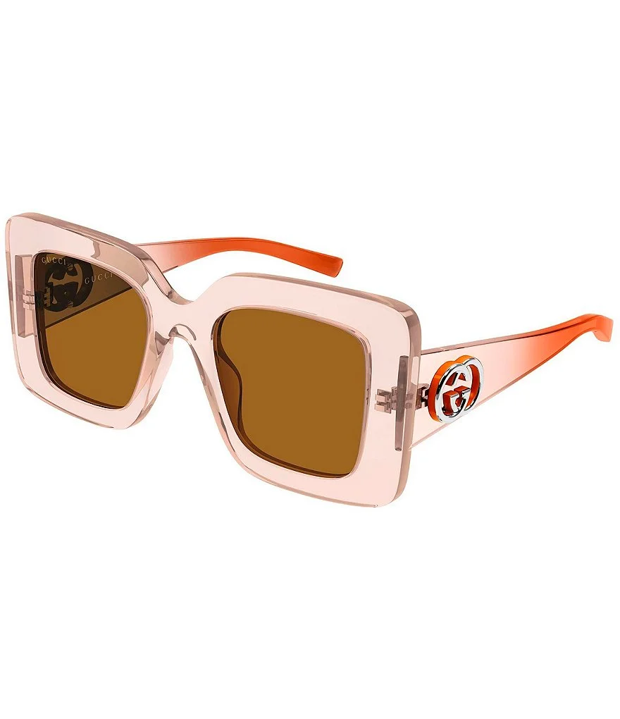Women's Interlocking G Monte Carlo 49mm Square Sunglasses - 1