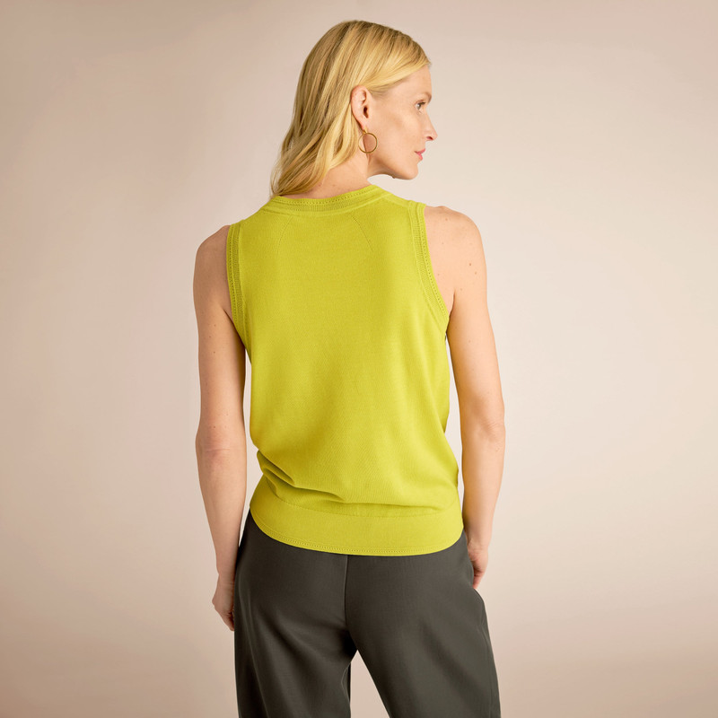 Jamie Pointelle Tank - Light Merino 3