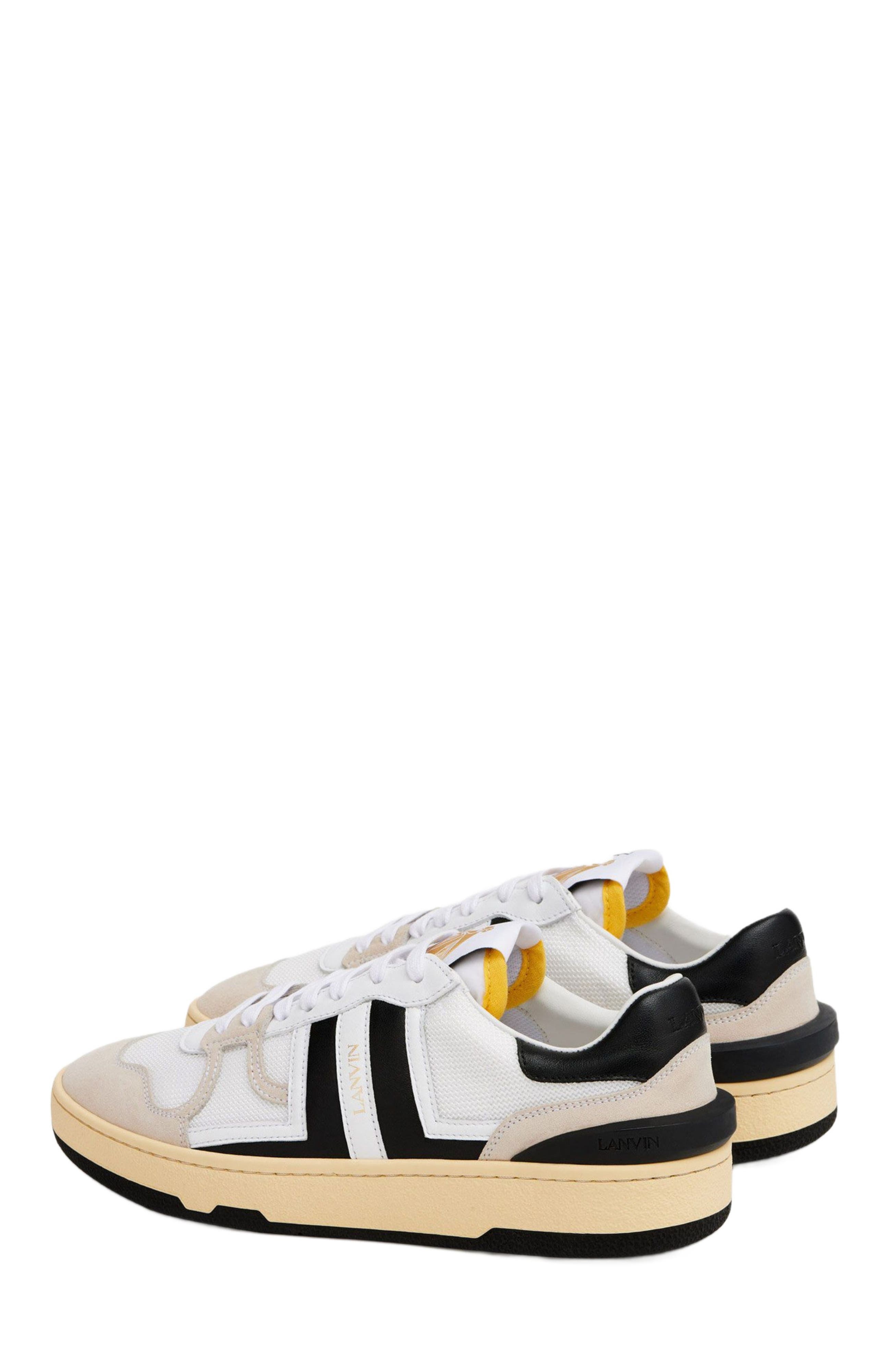 Lanvin CLAY MESH SNEAKERS in White/black at Nordstrom - 3