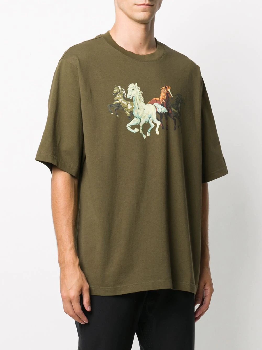 horse print T-shirt - 3