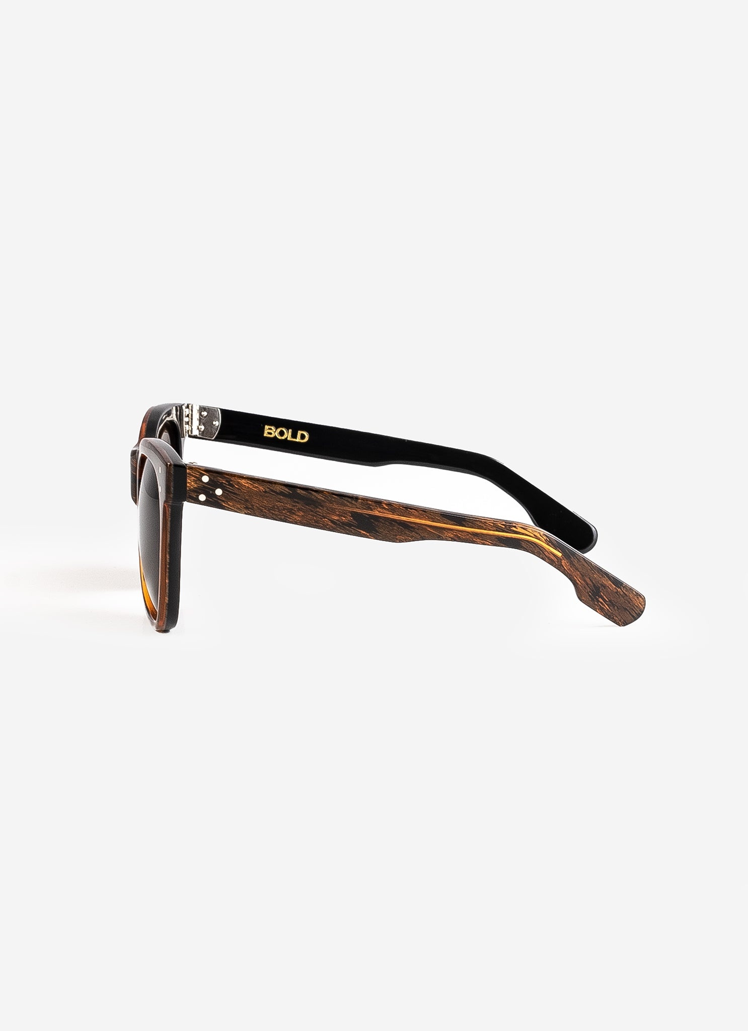 BOLD-HANBURY-BRN BOLD London Eyewear Hanbury - Brown Metallic Brush - 3