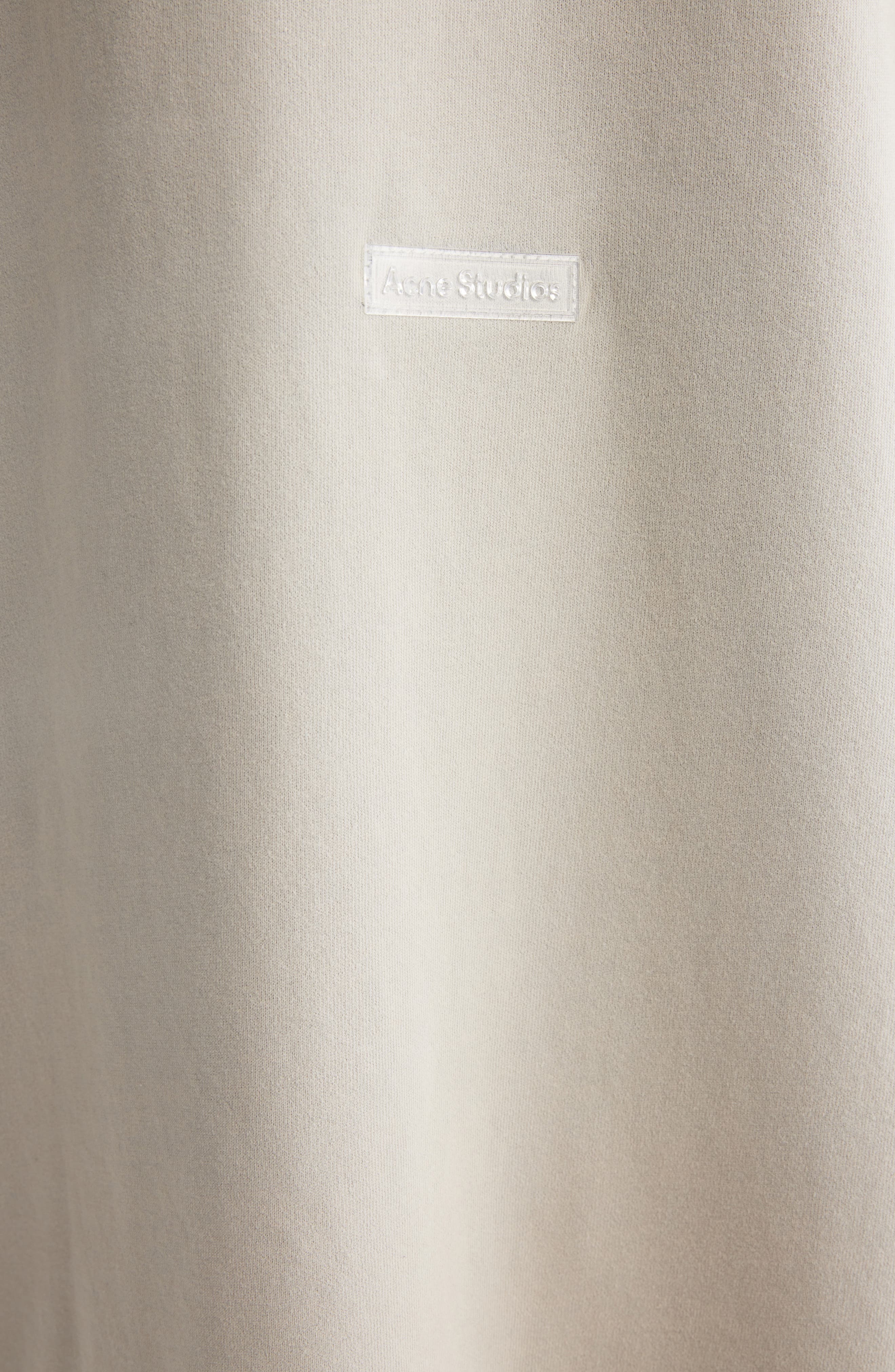Acne Studios Enick Mock Neck Cotton Sweatshirt in Bright Grey at Nordstrom - 6