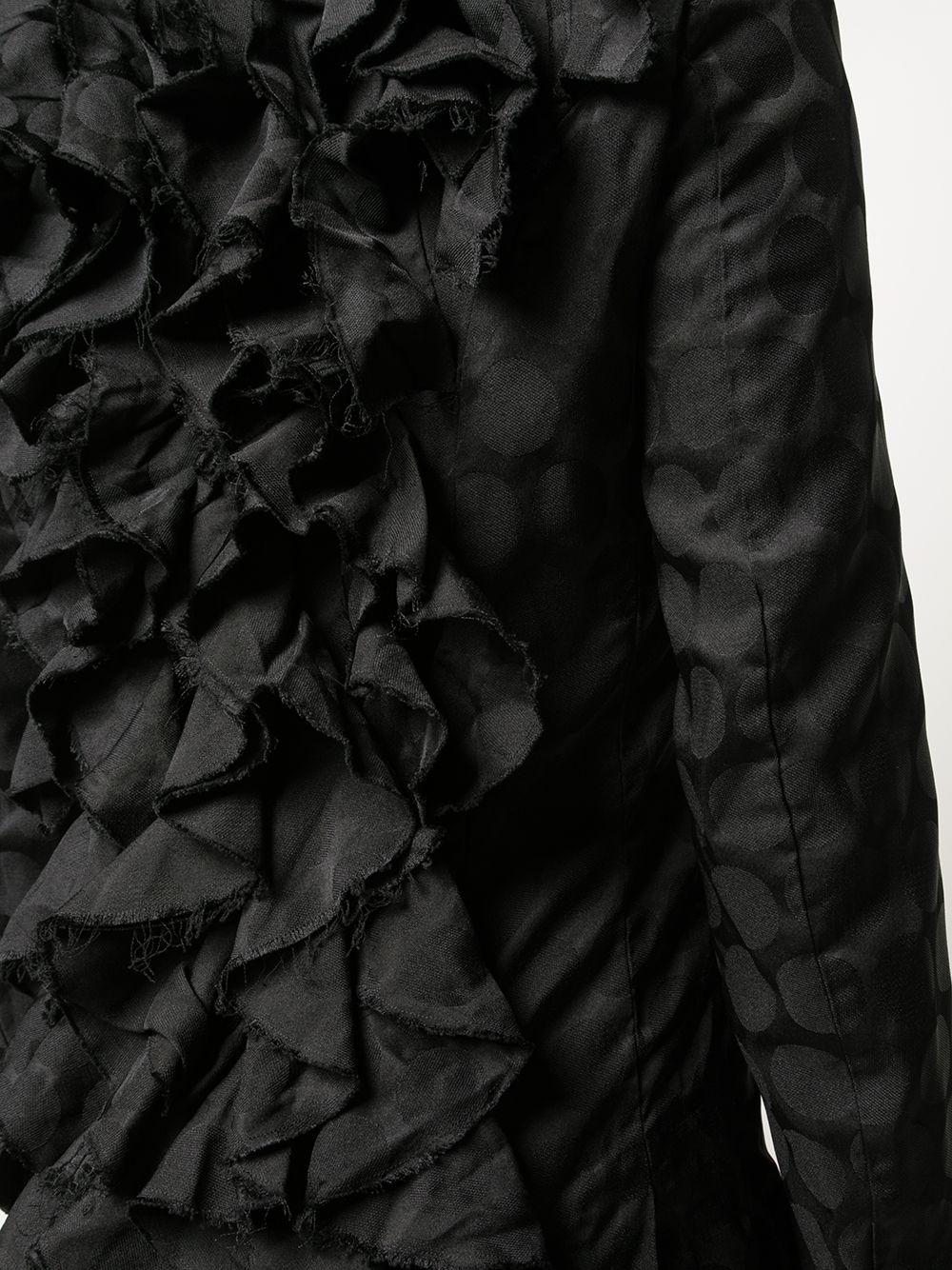 ruffle-detail blazer - 6