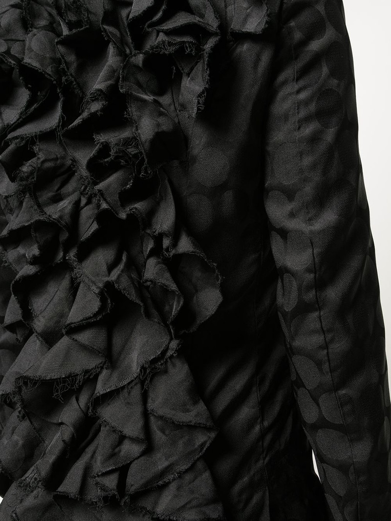 ruffle-detail blazer 6