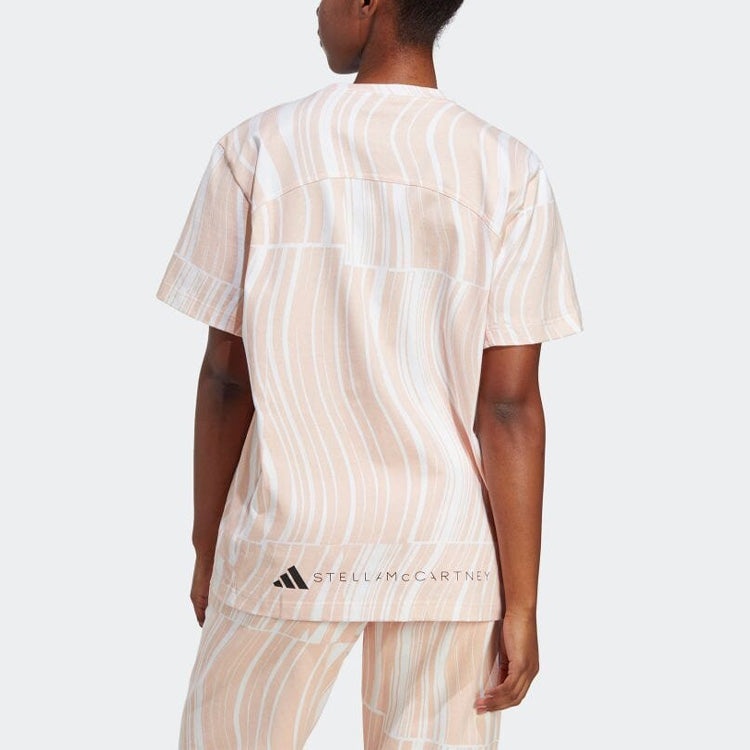 (WMNS) adidas by Stella McCartney TrueCasuals Graphic T-Shirt 'Skin White' HT1106 - 4