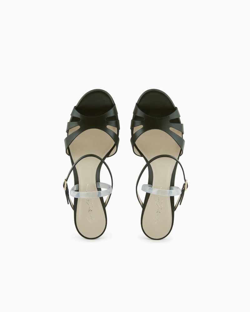 HEELED, NAPPA-LEATHER SANDALS 3