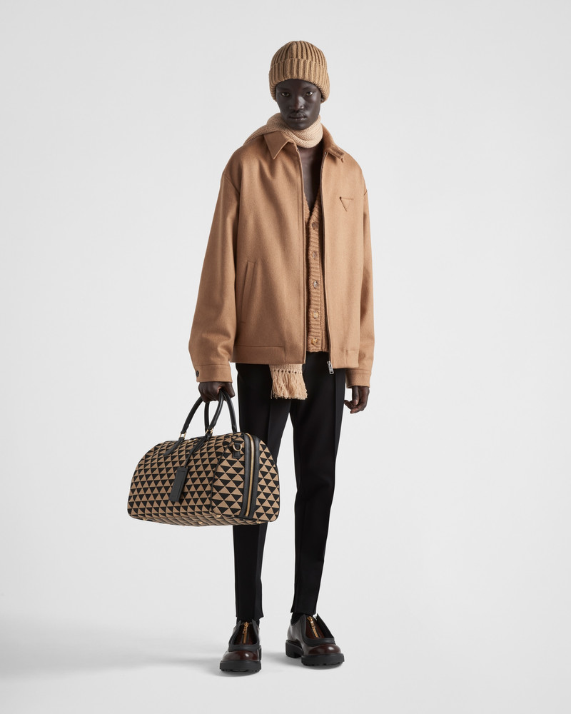 Prada Camel hair blouson jacket outlook