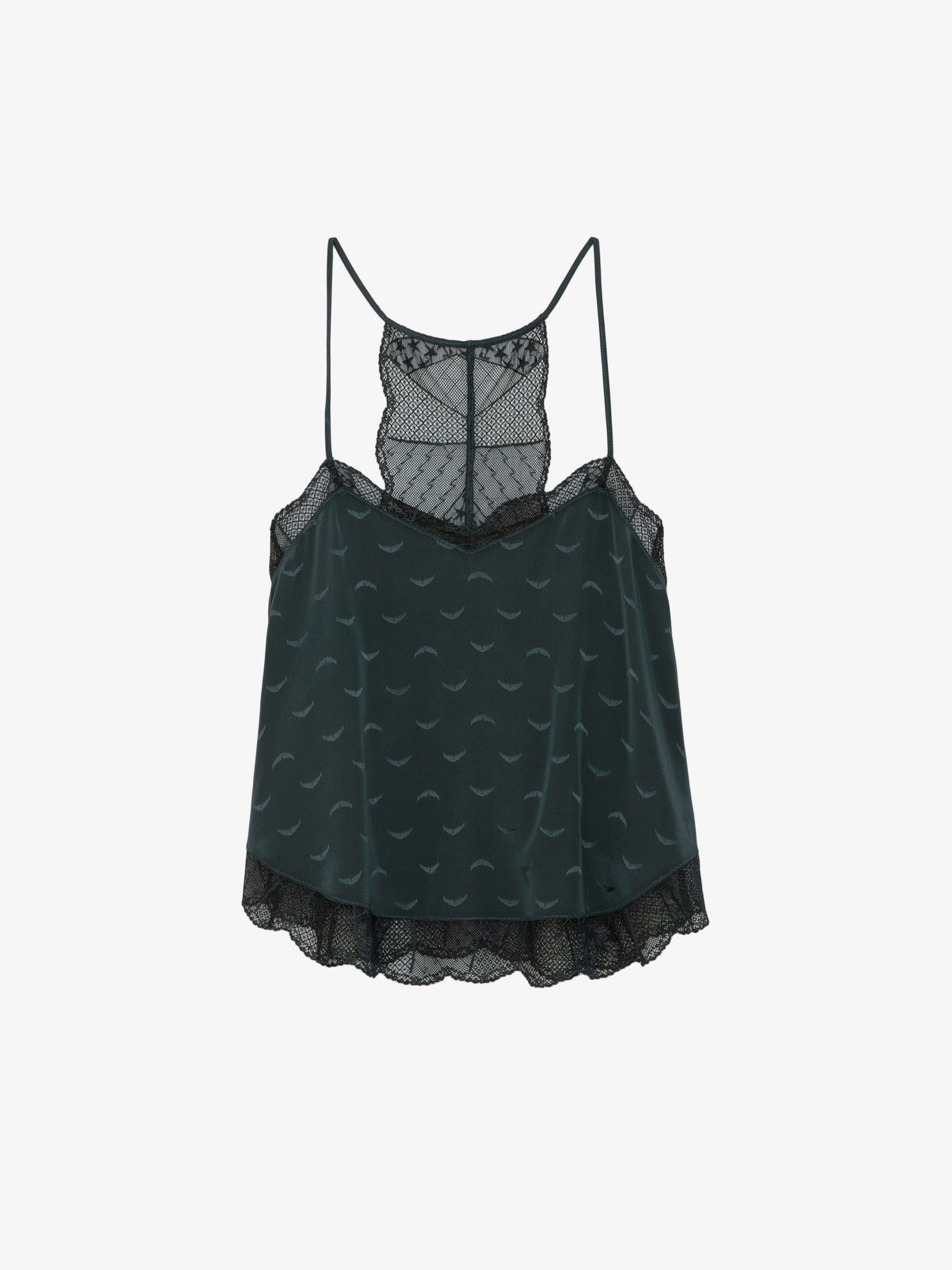 Claudy Silk Jacquard Camisole - 1
