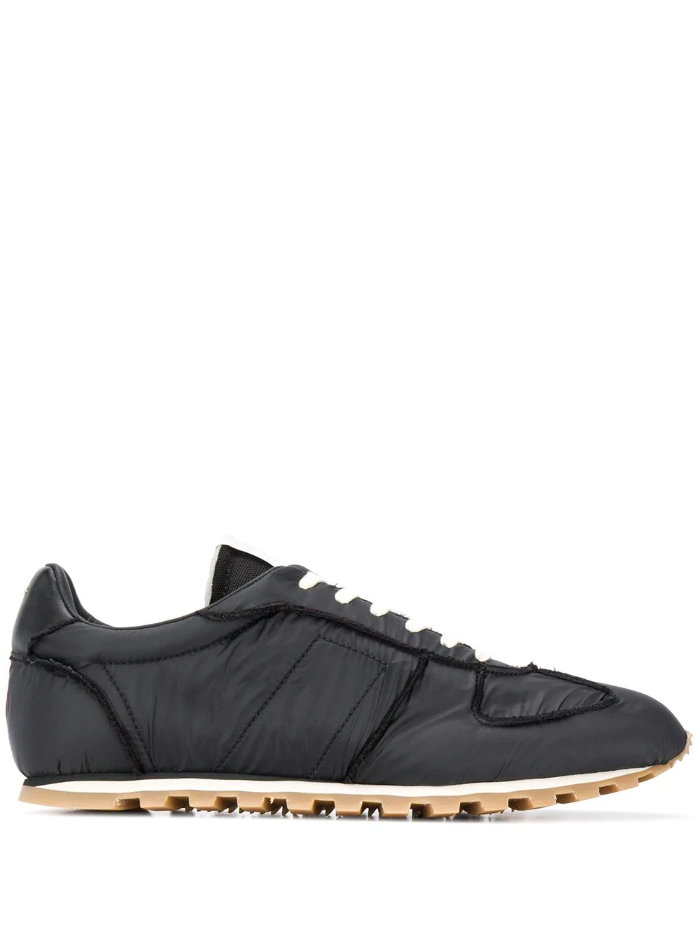 panelled low-top sneakers - 1