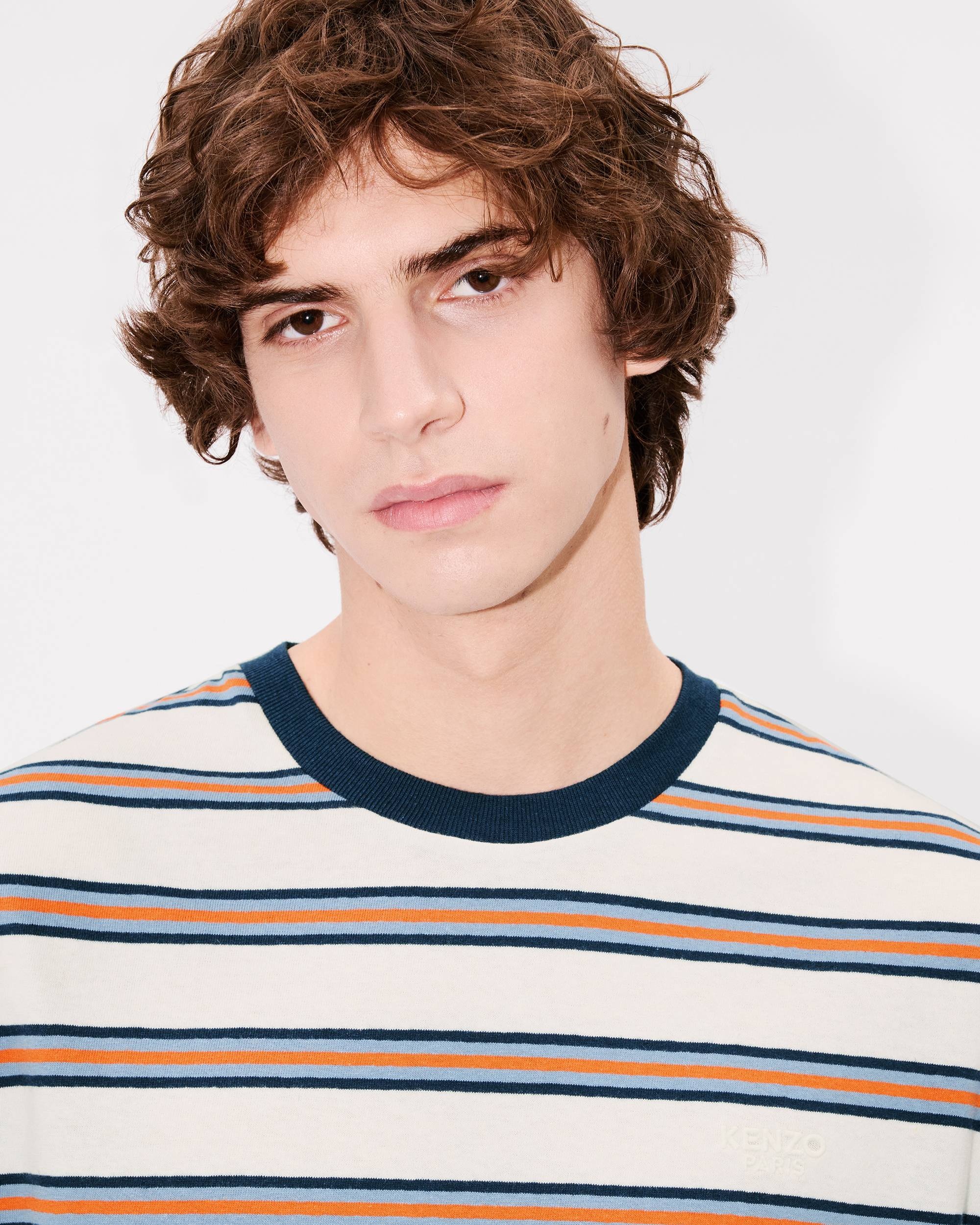 'KENZO Coast Lines' embroidered T-shirt in cotton linen - 6