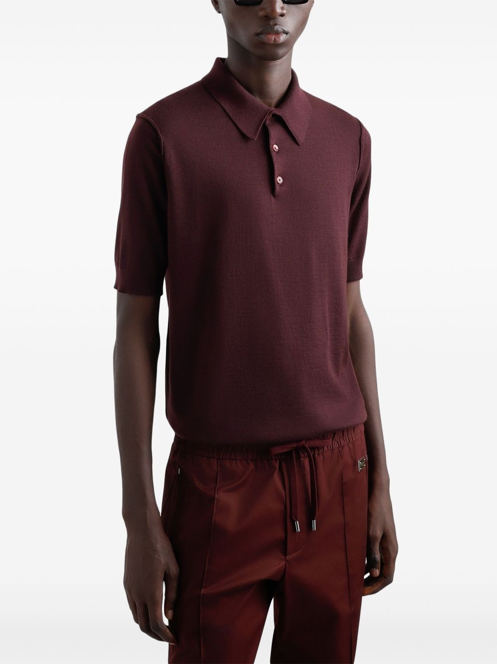 fine-ribbed polo shirt - 4