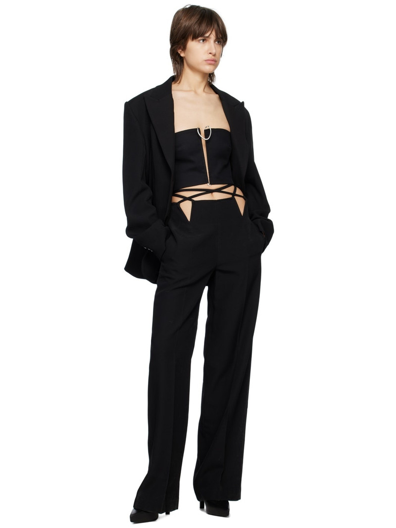 Dion Lee Black V-Wire Blazer outlook