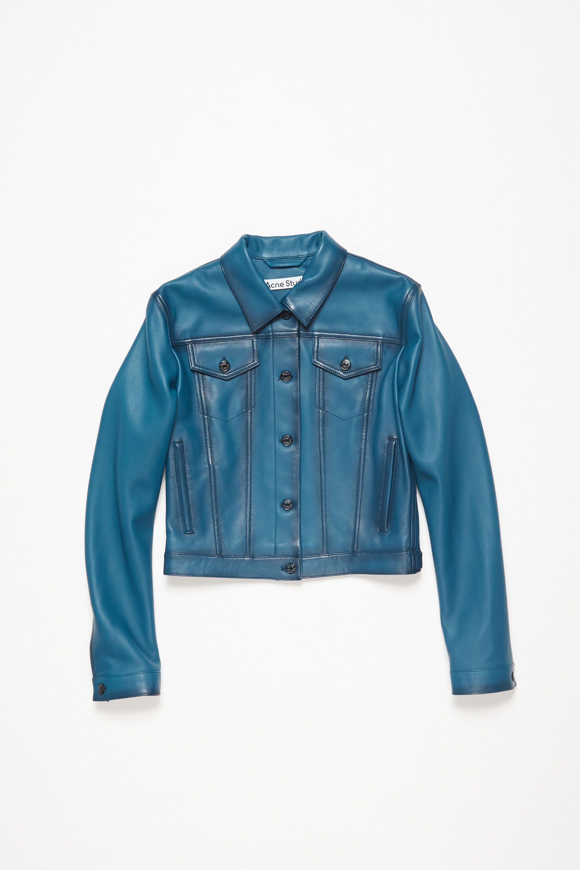 Leather jacket - Blue - 7