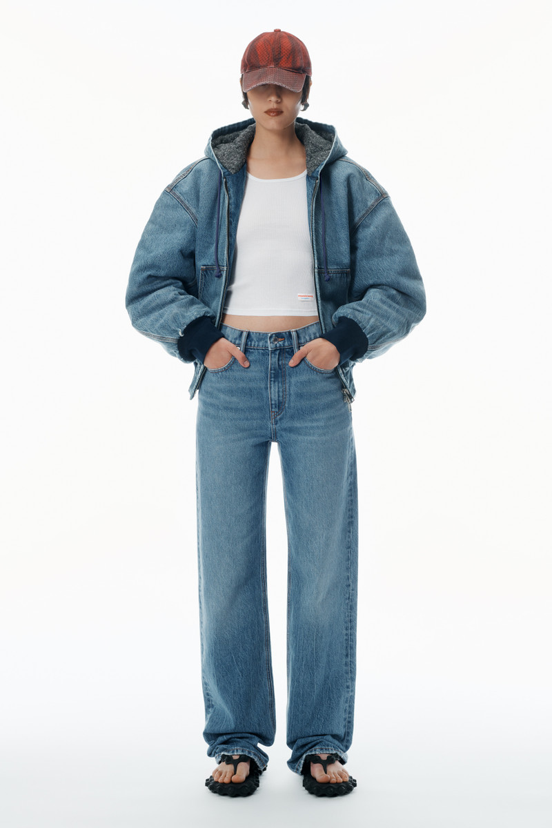 Alexander Wang EZ Mid-Rise Jeans with logo pocket outlook