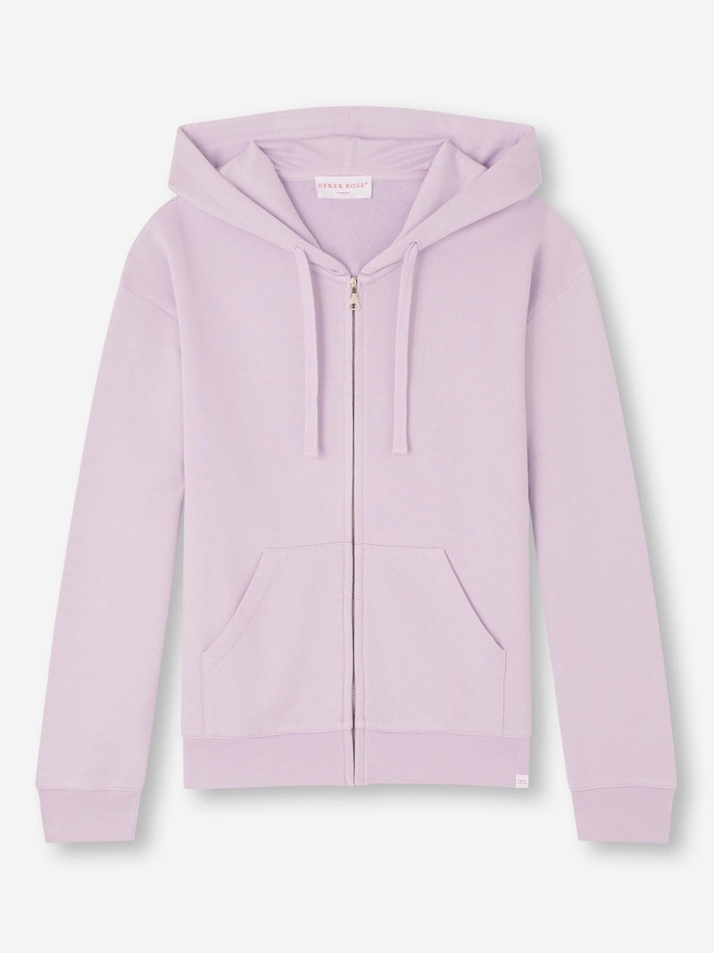 Women's Hoodie Quinn Cotton Modal Lilac - 1