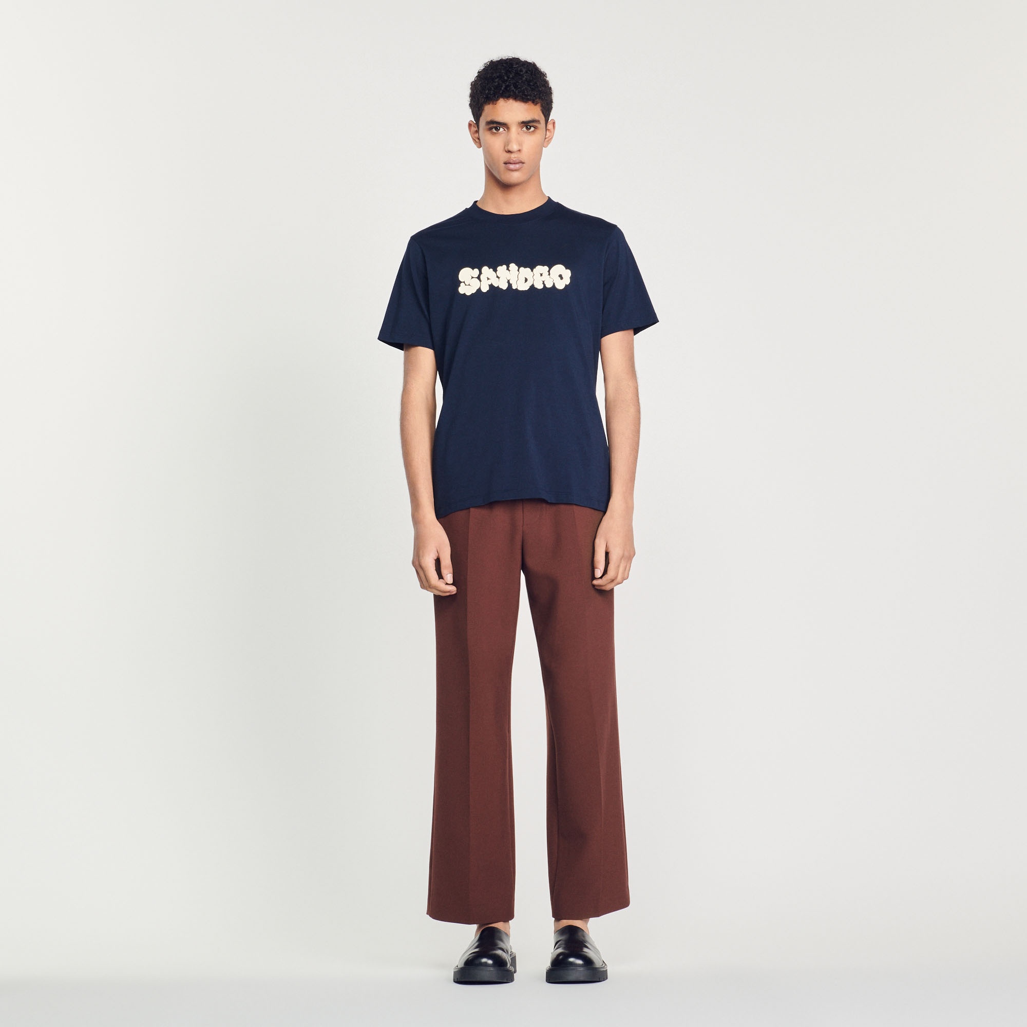 Sandro embroidery T-shirt - 3