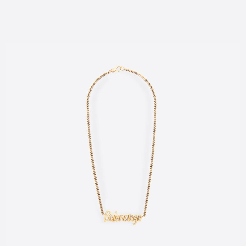 Women's Typo Necklace in Gold 1