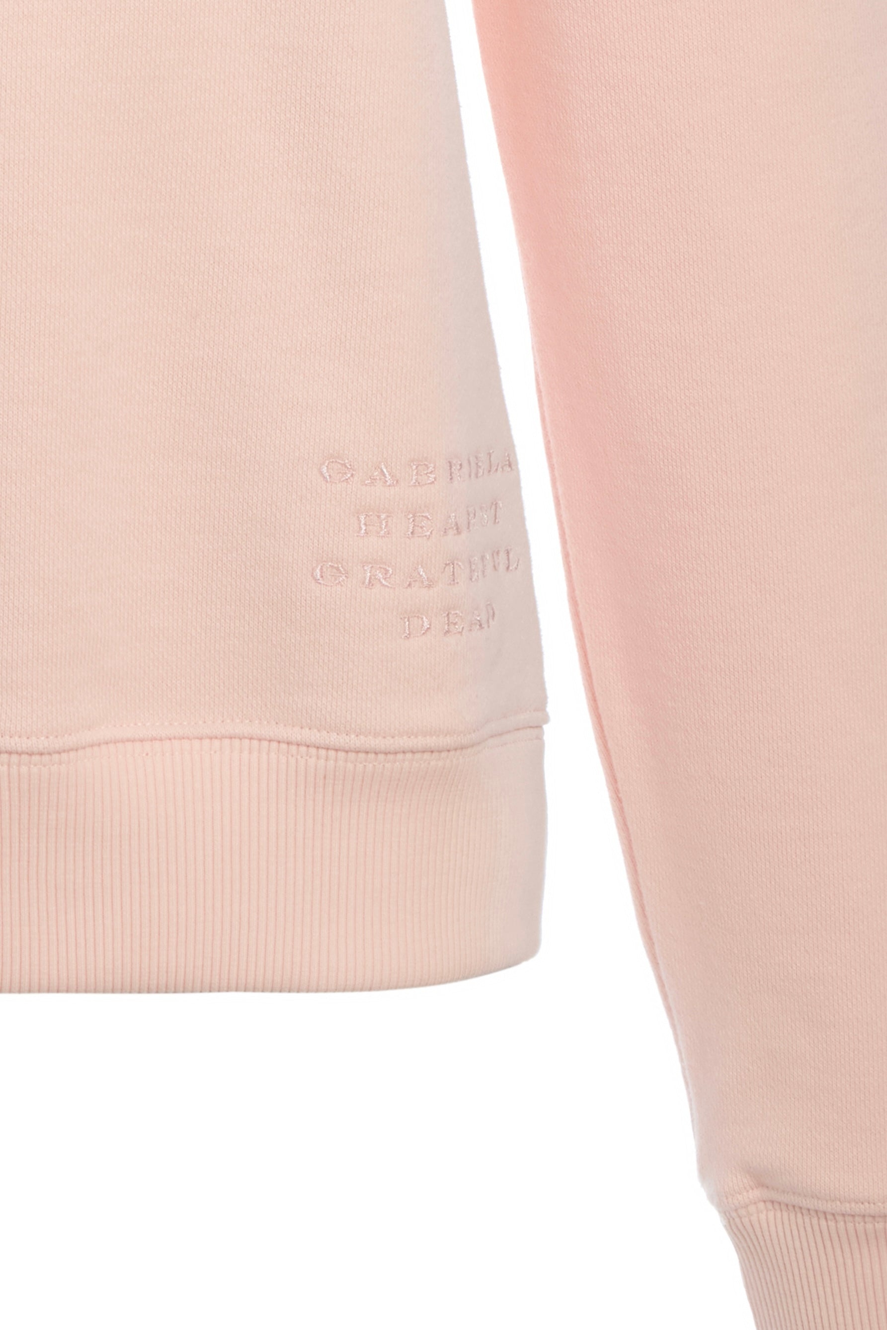 Royston Sweatshirt in Pale Blush Fine Cotton - 3