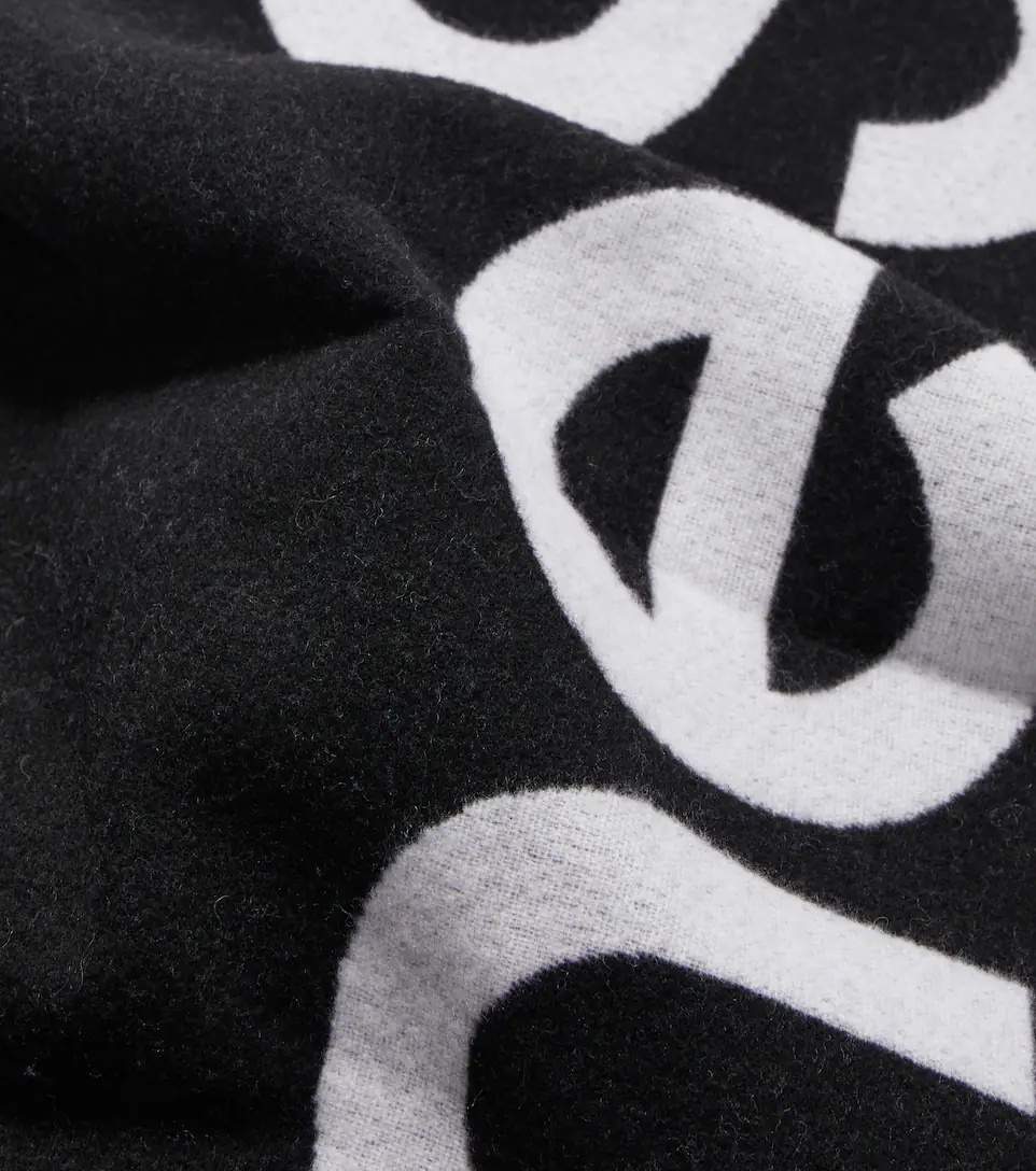 Toronty wool-blend jacquard scarf - 5