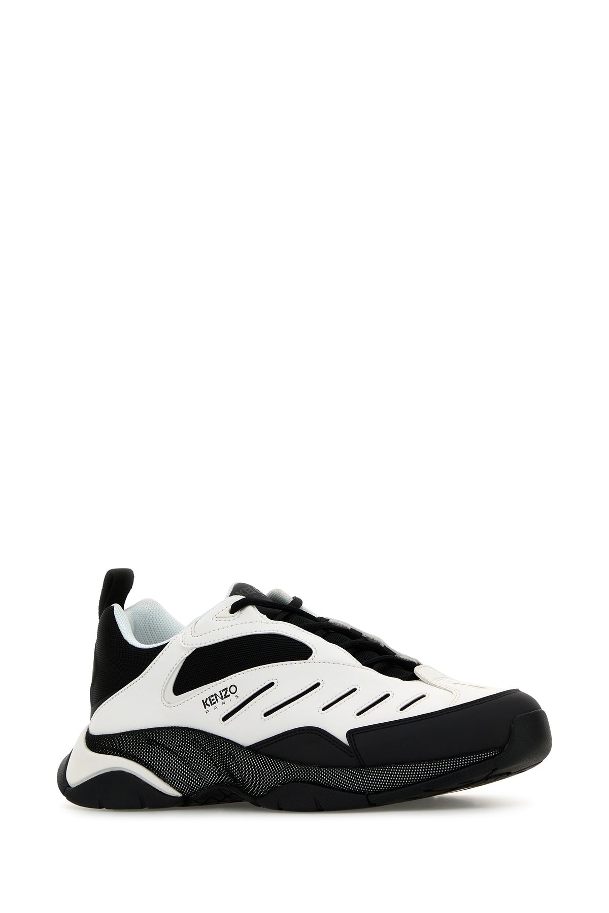Two-tone fabric and synthetic leather KENZO X-TRAINER sneakers - 2