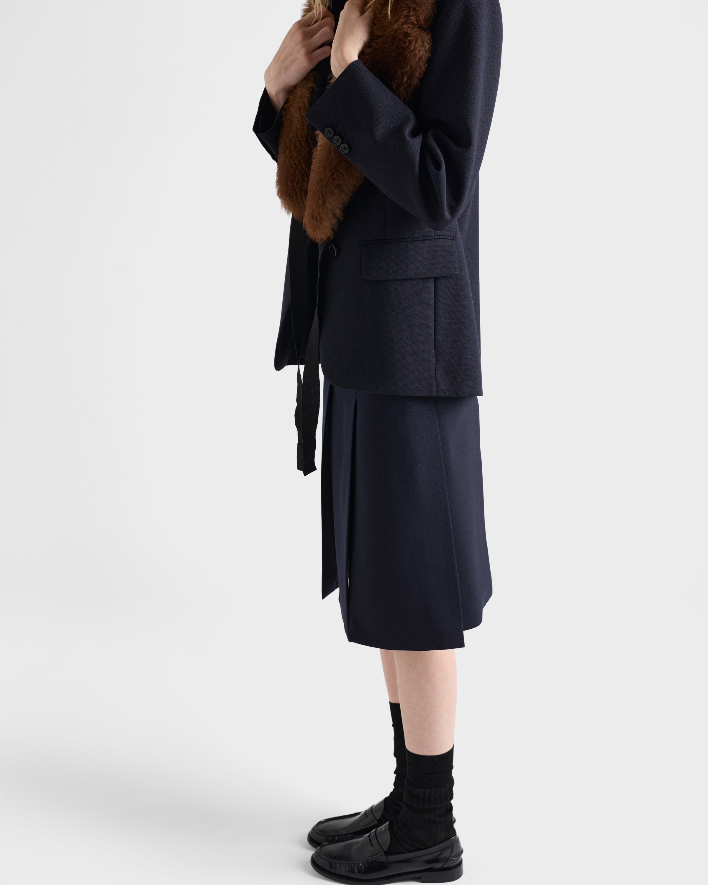 Wool hopsack skirt - 4