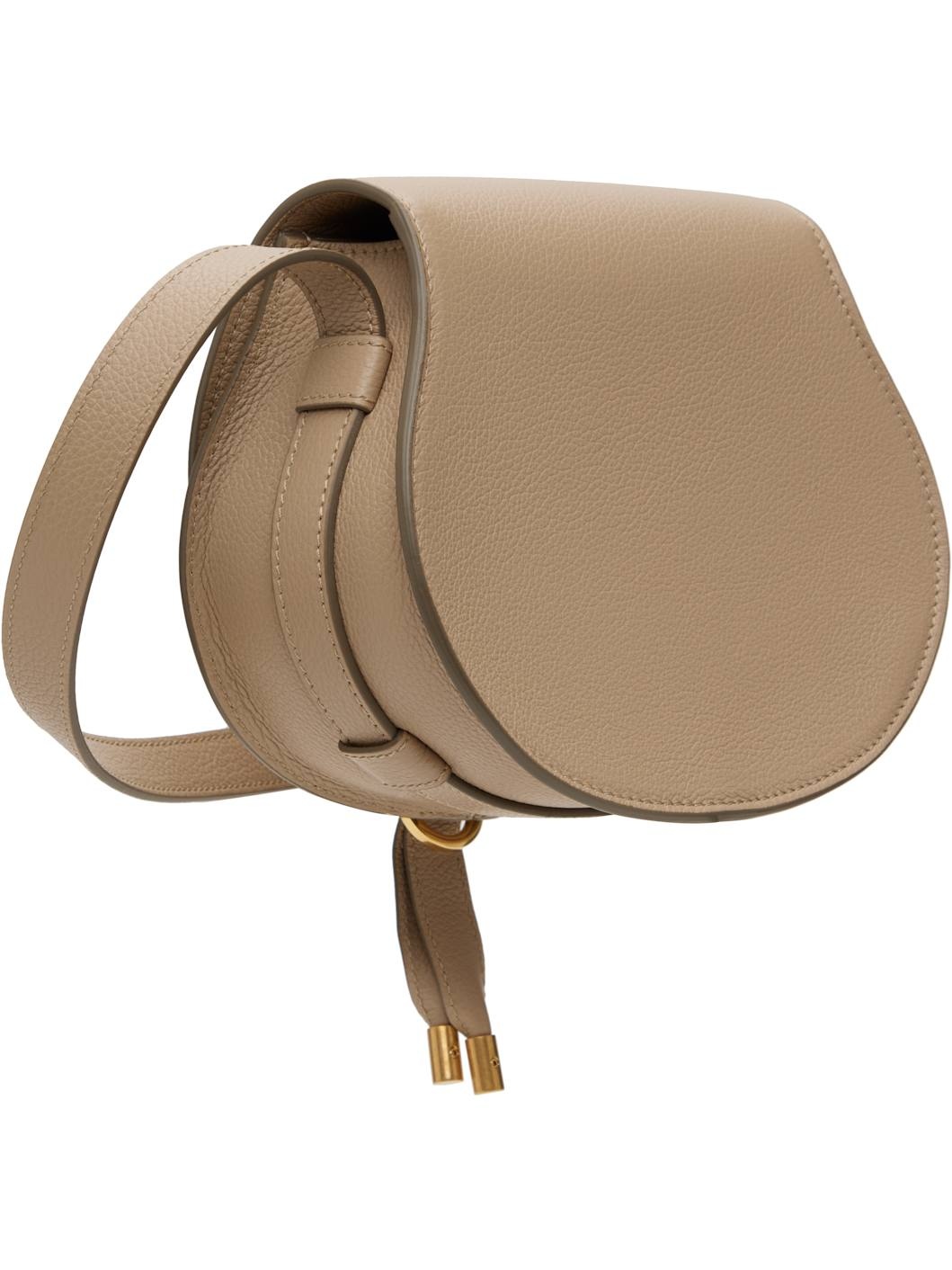 Taupe Small Marcie Saddle Bag - 3