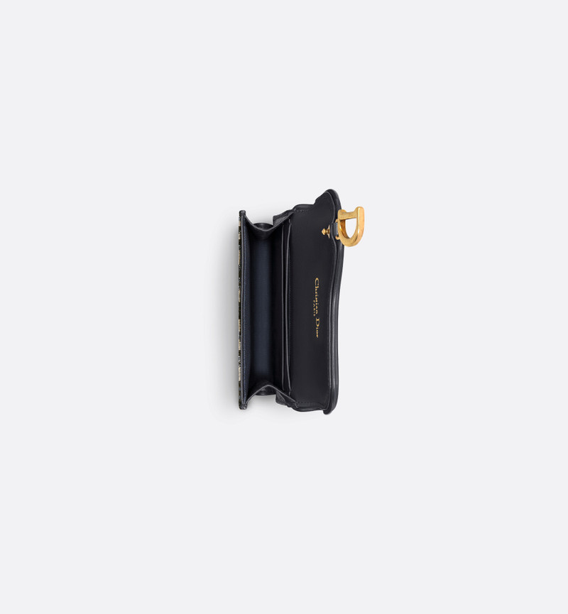 Dior Saddle Bloom Card Holder outlook