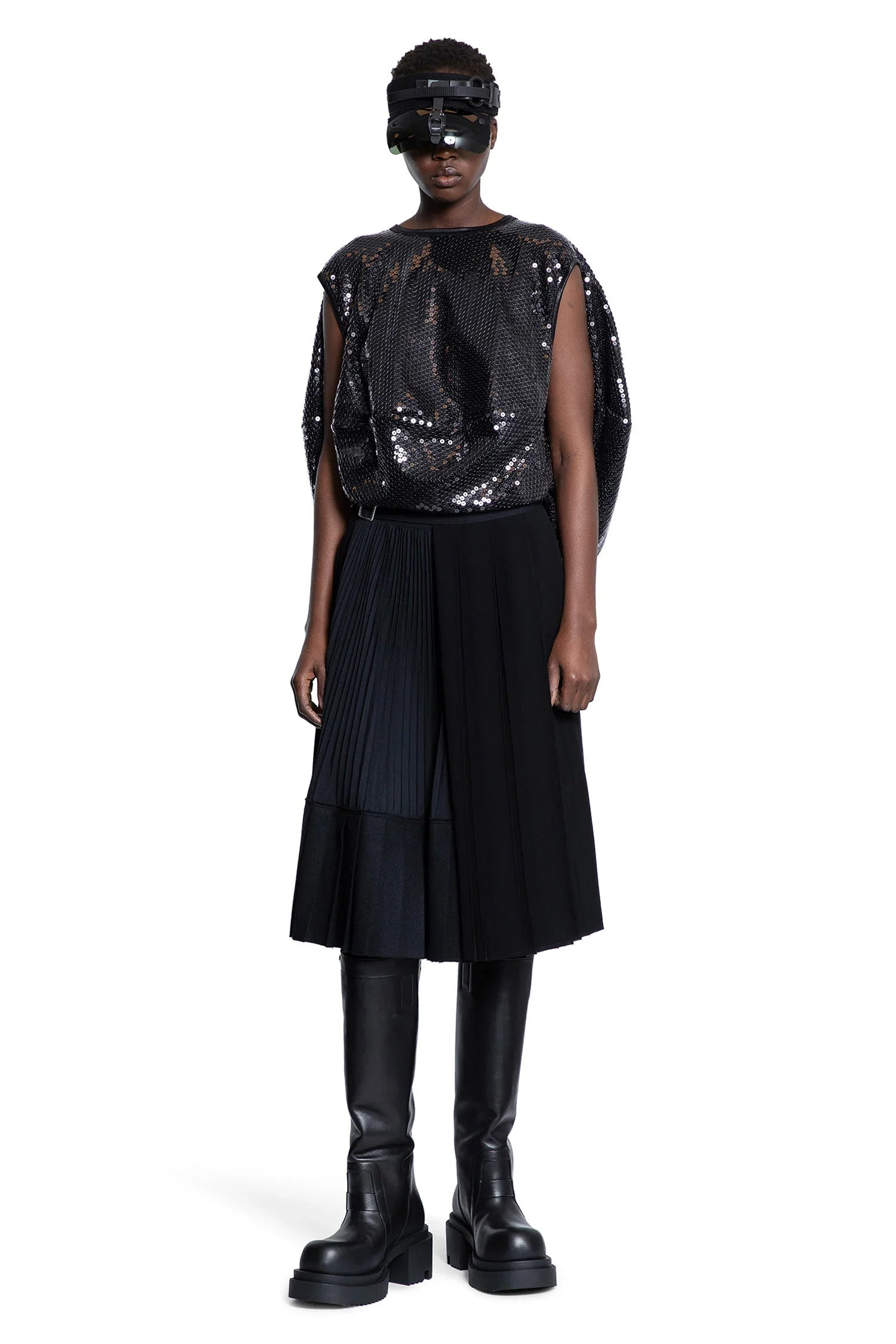 Spliced-Pleated-Skirt - 4